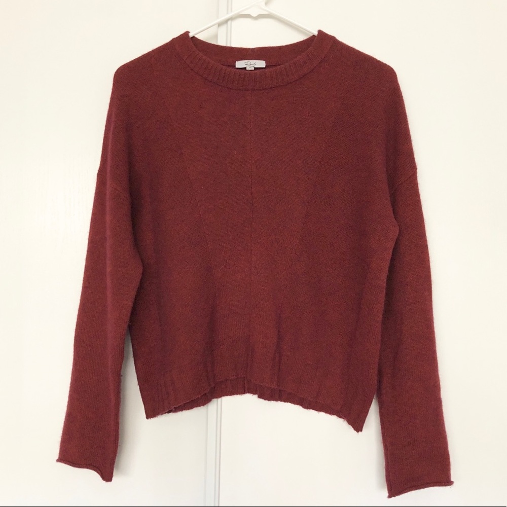 Rails Cashmere Wool Joanna Sweater in Oxblood